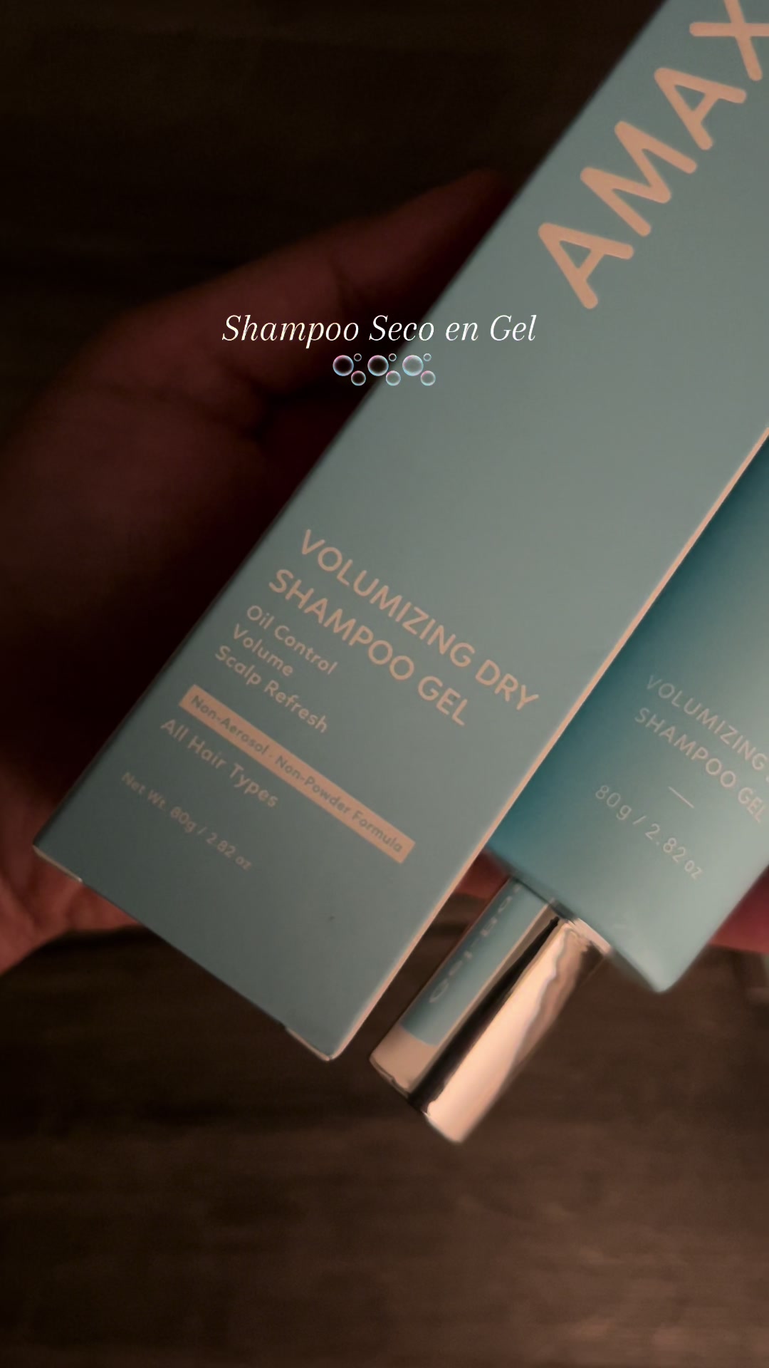 TikTok post by @lorena_aparicioo for AMAXY Beauty. Caption reads: @AMAXY Haircares....