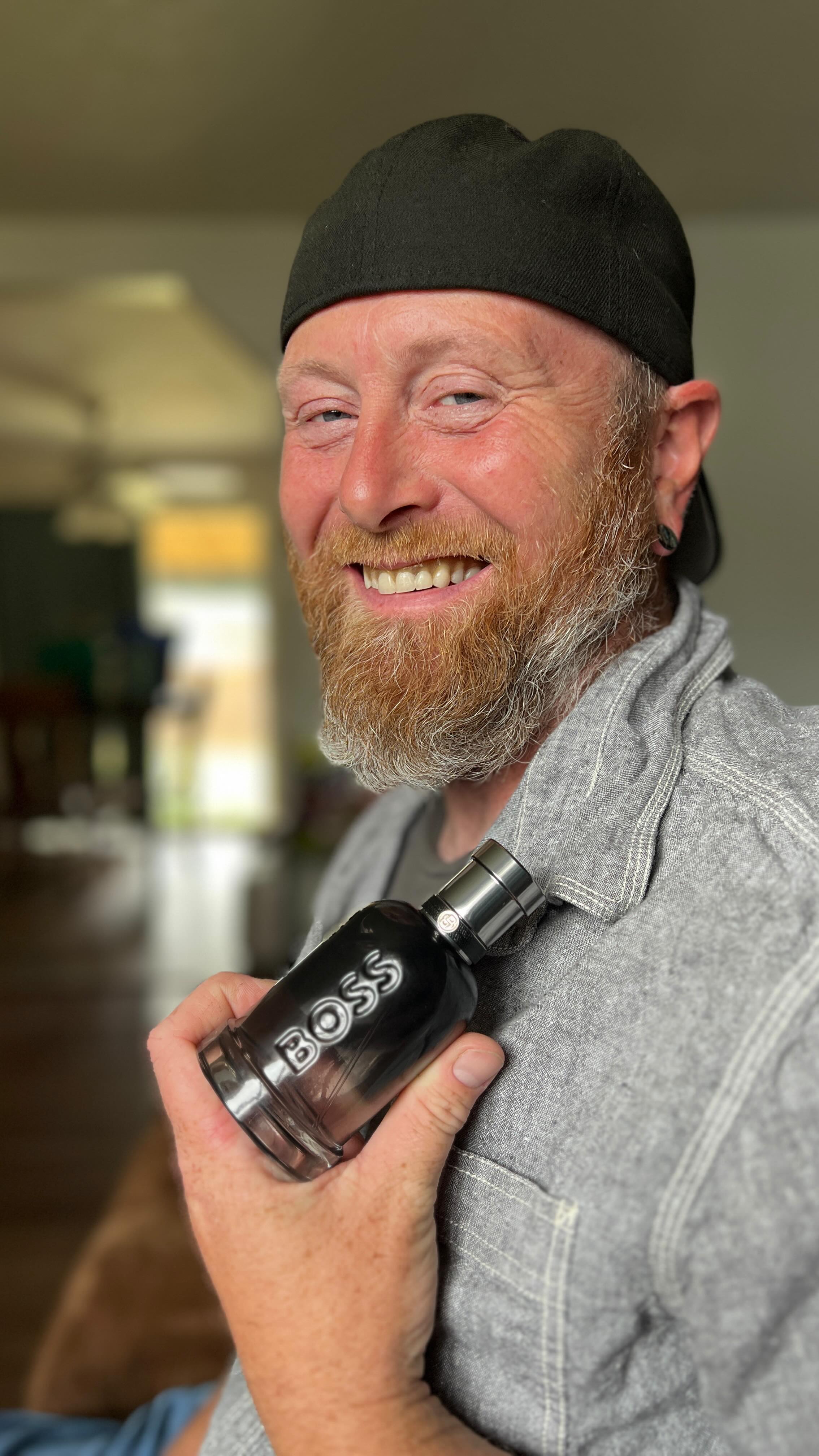 Instagram post by @hippiepippiereviews for Ulta Beauty. Caption reads: #gifted | If your man is still spraying himself....