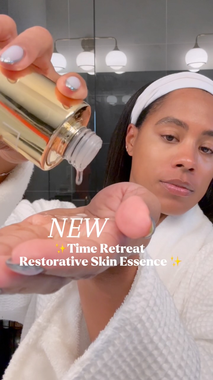 Instagram post by @buymechanel for EVE LOM. Caption reads: ✨ 14 days, a total skin shift ✨ The NEW @evelom....