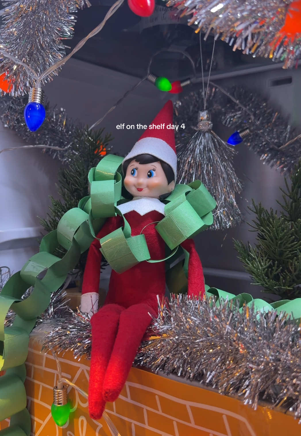 TikTok post by @katiemiless for The Elf on the Shelf. Caption reads: [...] #christmas #christmasspirit @The Elf on the....