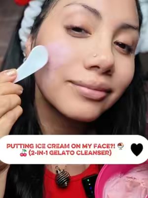 TikTok post by @brendapalomino6 for Knemo Beauty. Caption reads: Wait until you see how this gelato texture leaves....