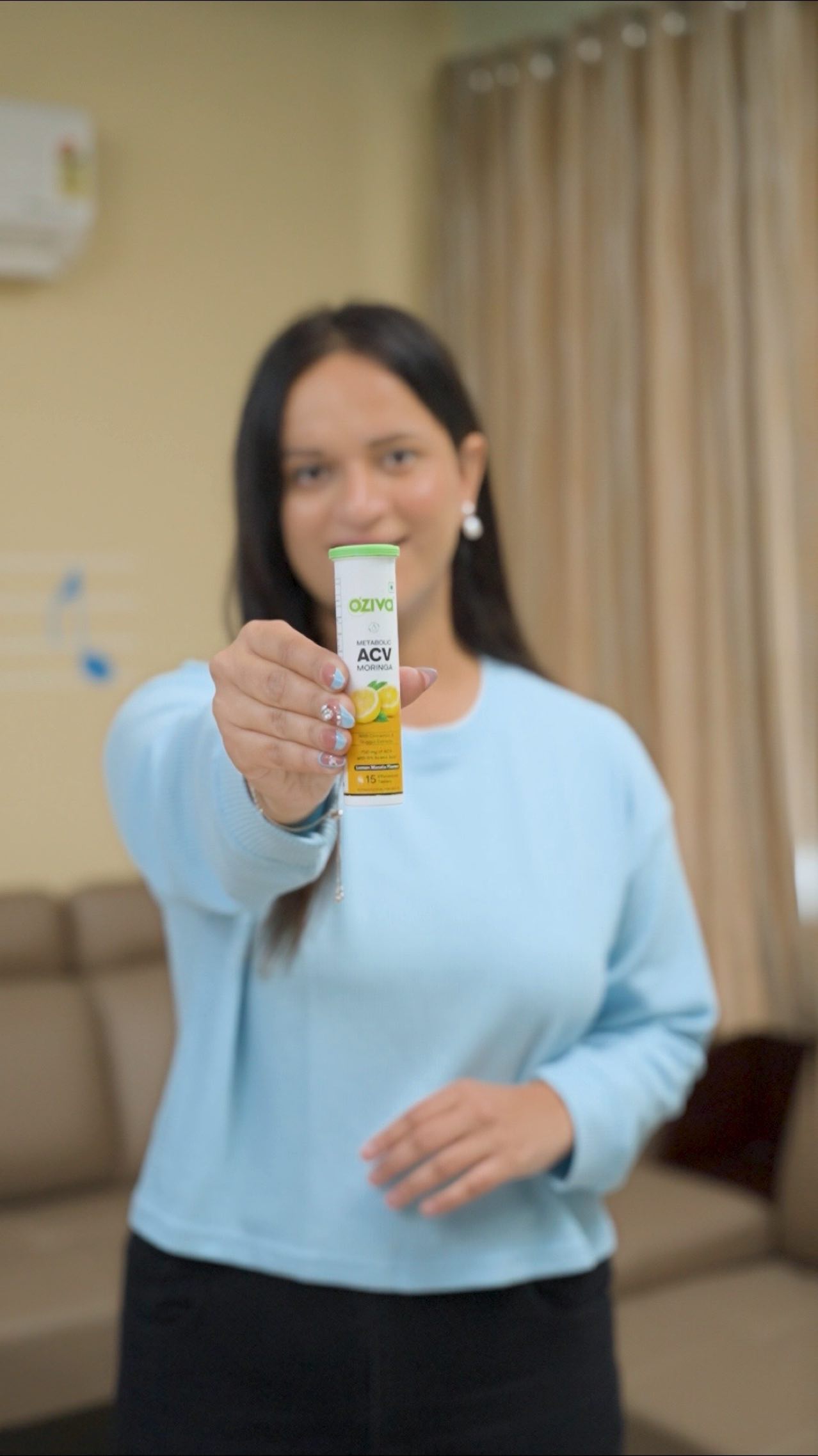 Instagram post by @pavnisharma17 for OZiva. Caption reads: Your Little steps which you make everyday can make....