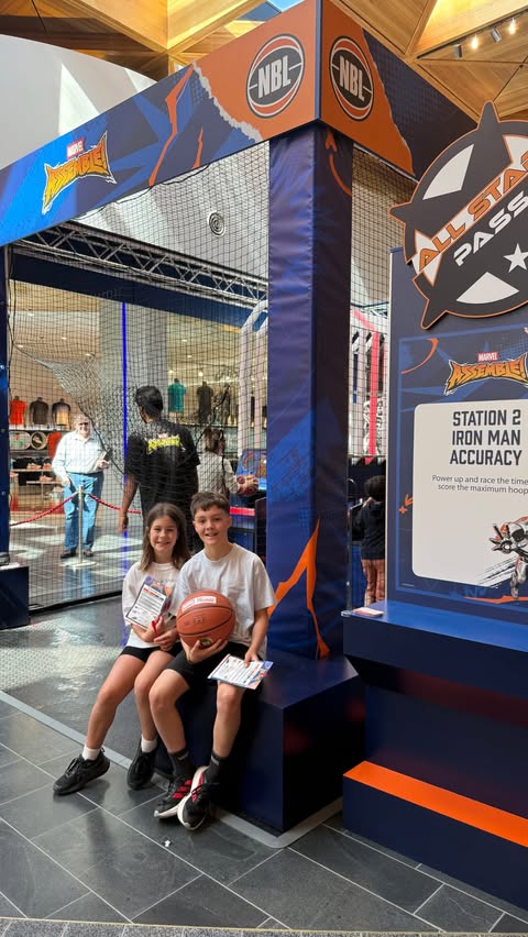 Instagram post by @adele_barbaro for Westfield. Caption reads: [...] these school holidays. And it’s free!....