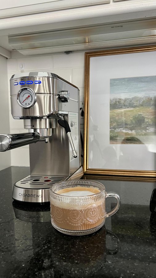 Instagram post by @lifeofblissblog for Casabrews. Caption reads: [...] for even the beginner barista! This....