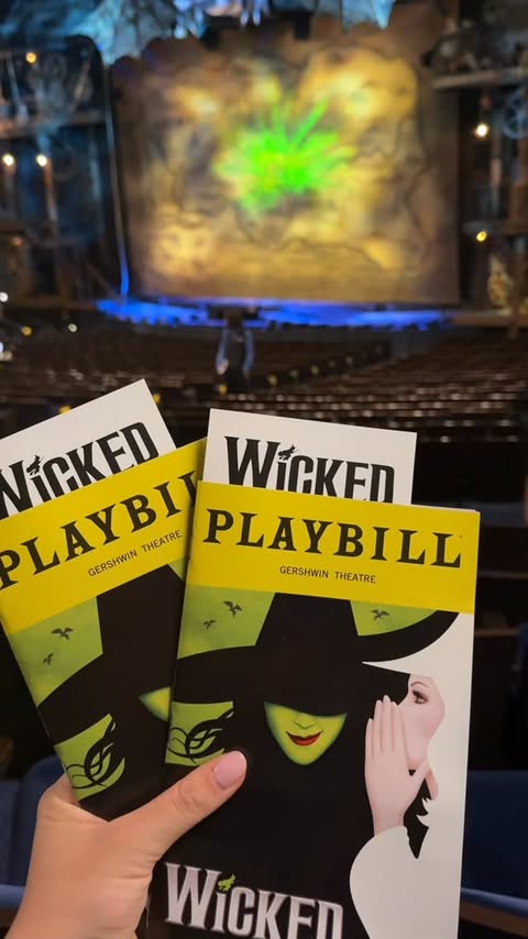 Instagram post by @dinapalevic for SeatGeek. Caption reads: [...] Wicked live was unreal💚 thanks to @SeatGeek....
