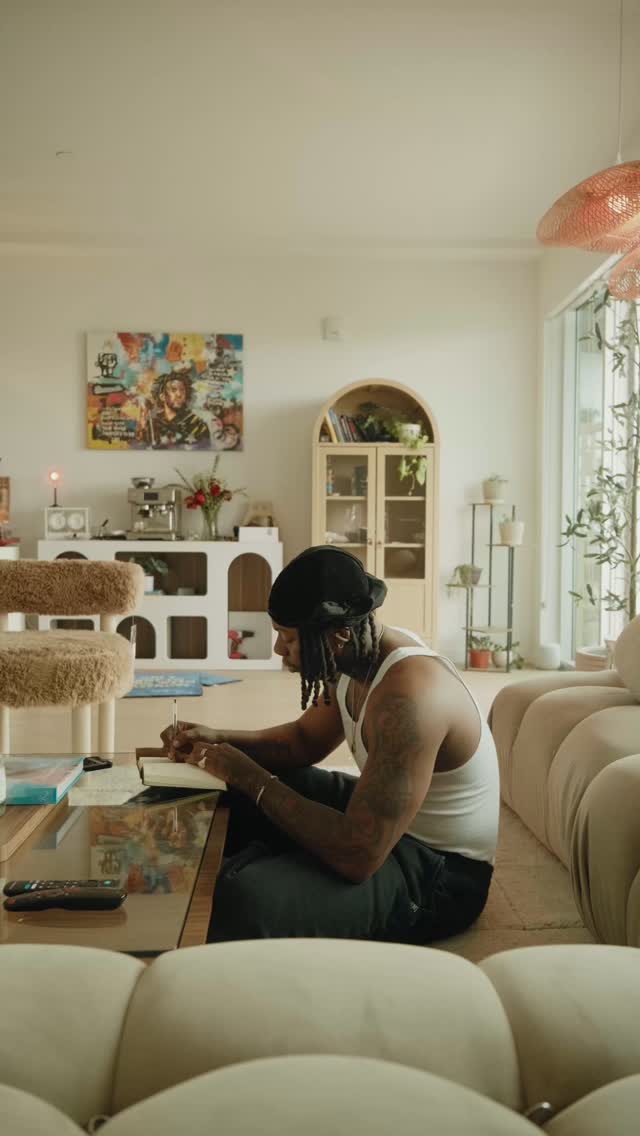 Instagram post by @ron_doug for Shokz. Caption reads: #ad Whether I’m at home vibing, getting work done....