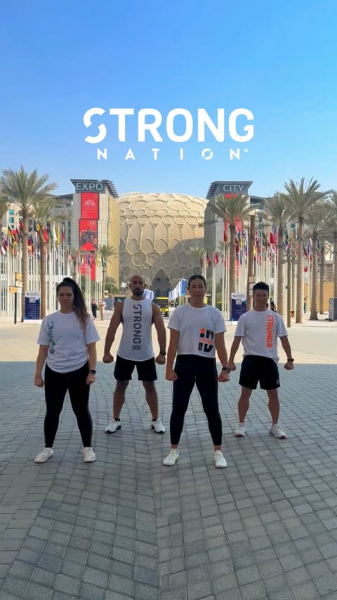 Instagram post by @manal_tn for Zumba. Caption reads: I Rise I Climb💪🏼🎶.