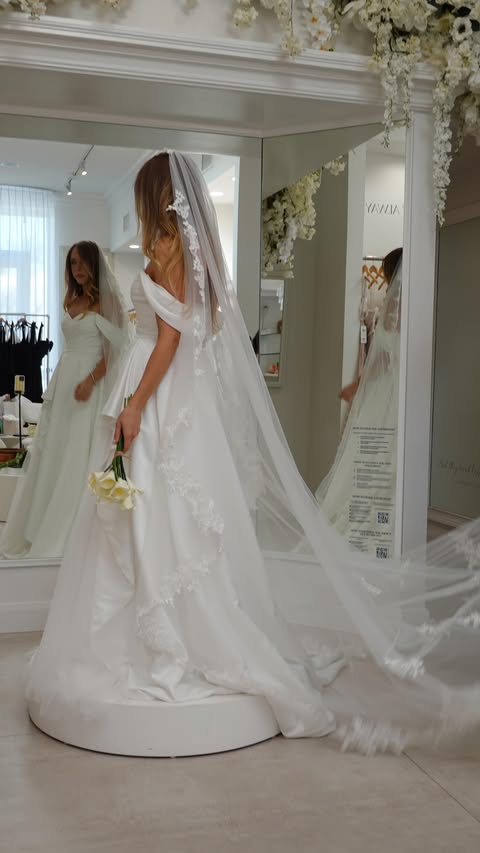 Instagram post by @ashnichole for Azazie. Caption reads: Full vlog is up on YouTube 📹❤️.