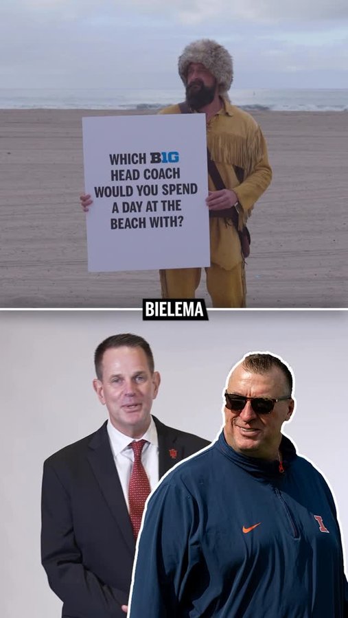 Instagram post by @bigtennetwork for Old Trapper Beef Jerky. Caption reads: Which coach would be your pick for a day at the....