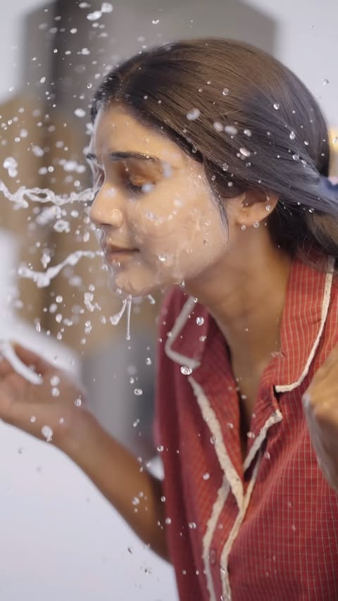 Instagram post by @bramarambika_tutika for GHAR SOAPS. Caption reads: Ghar soaps magic face wash 🎓❤️ #ghar #ad [...].