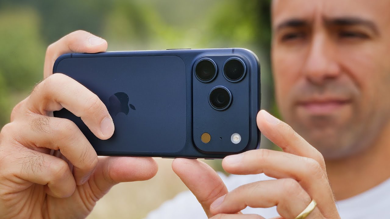 YouTube post by @Fabio_Porta for Audiio. Caption reads: A WEEK with the iPhone 17 Pro: EVERYTHING Apple....