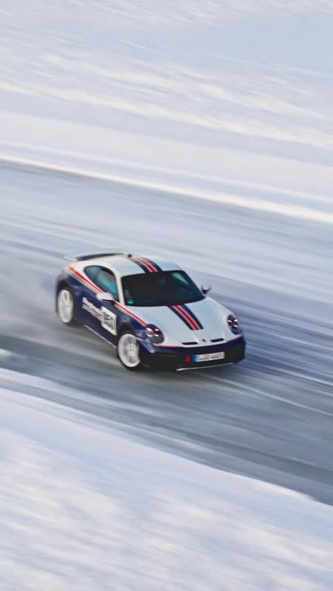 Instagram post by @mats.ande for Porsche. Caption reads: Fastest of them all out here - @porsche Dakar.