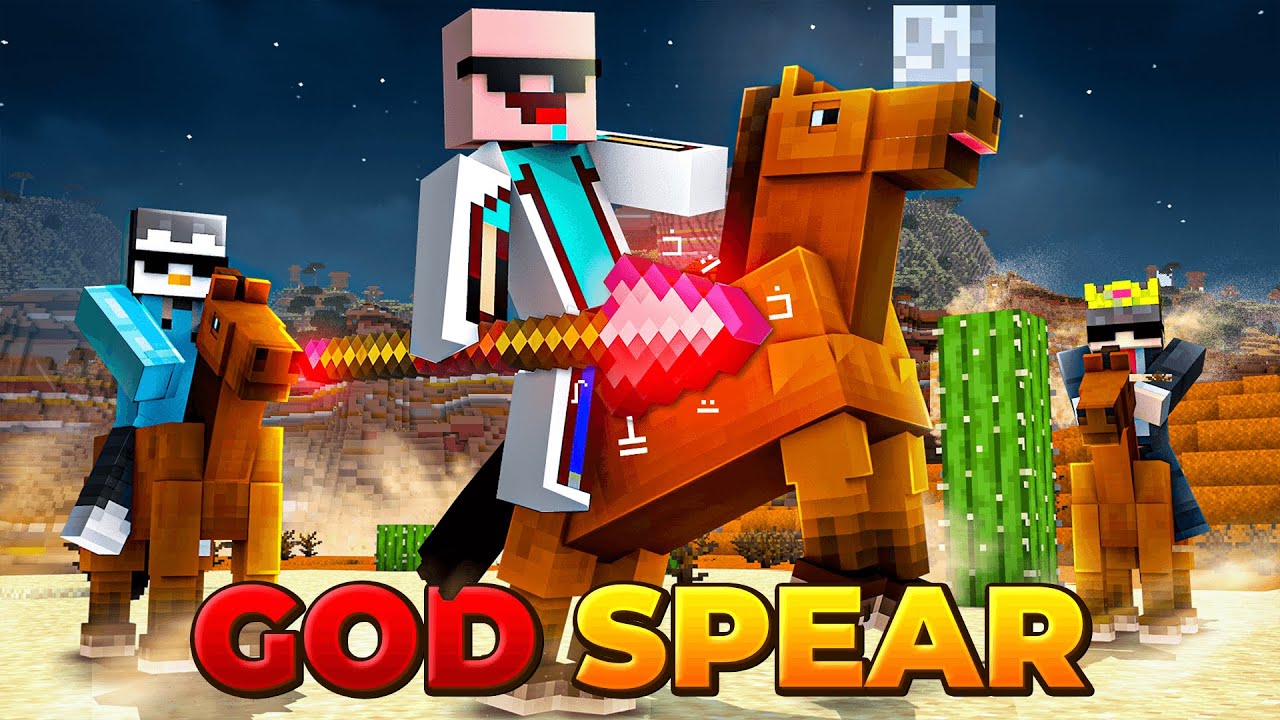 YouTube post by @tgpsd1 for Disney Magic Kingdoms. Caption reads: How I Got GOD SPEAR in this Minecraft SMP.
