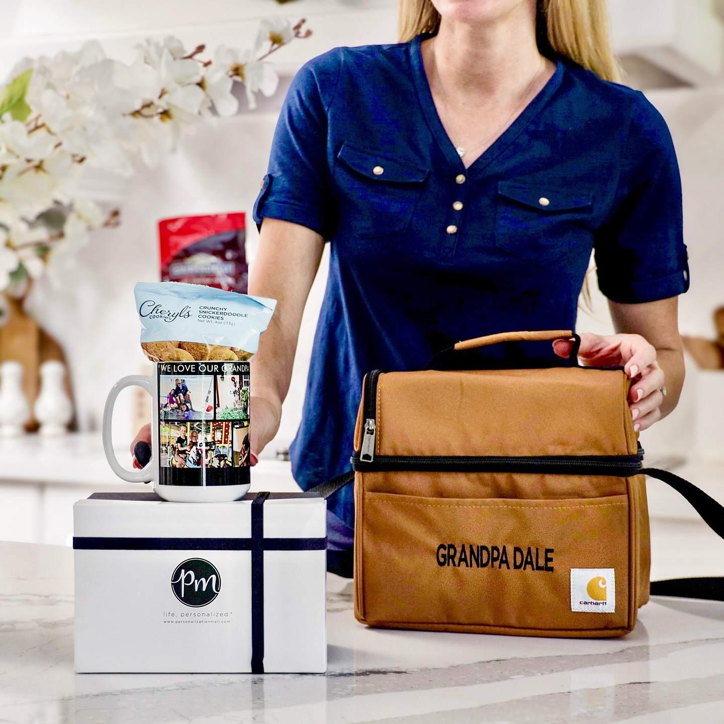 Instagram post by @mommy_view for Personalization Mall. Caption reads: #ad This Father’s Day isn’t just about the dads,....