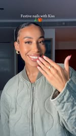 Instagram post by @lailaloves for Kiss. Caption reads: AD Getting that flawless salon gel finish without....