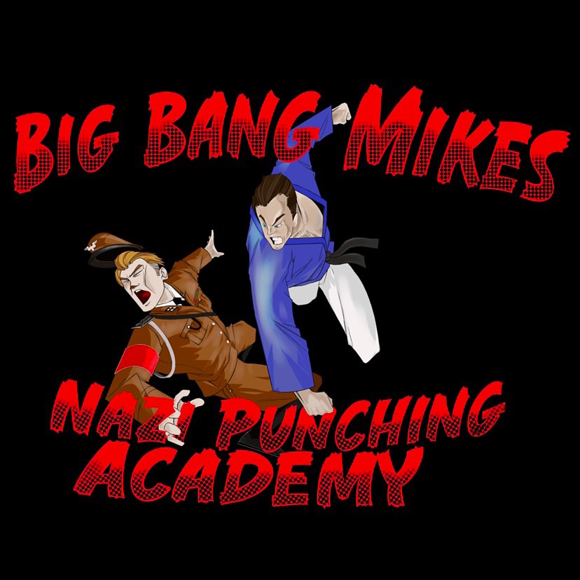 Instagram post by @bigbangmike_ for Redbubble. Caption reads: Sorry this isn’t available on my @redbubble page.....