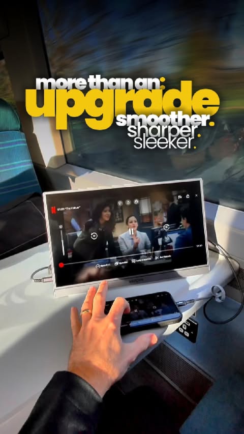 Instagram post by @harry__allsop for ARZOPA. Caption reads: [...] been using this portable monitor from Arzopa....