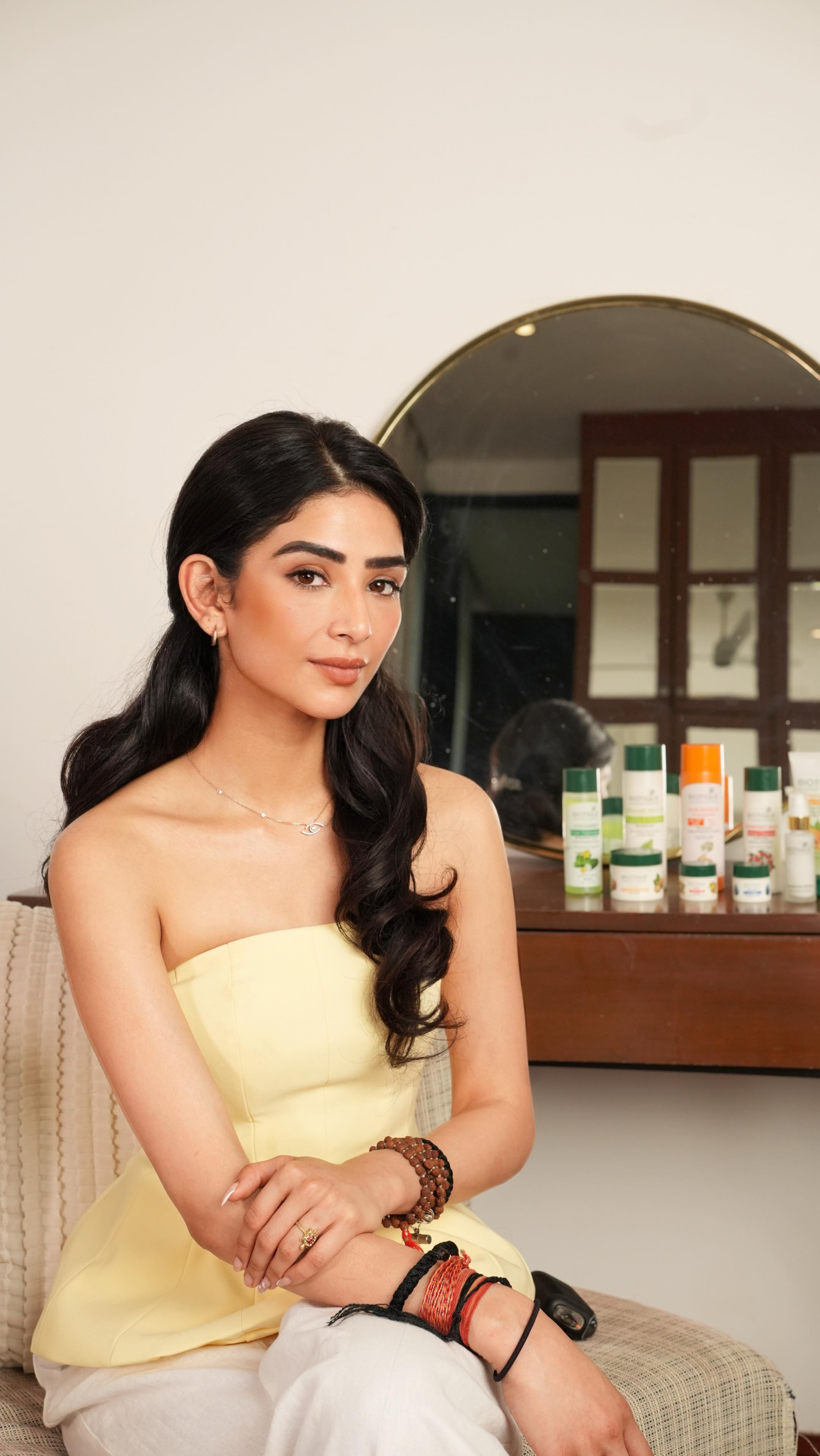 Instagram post by @atishapratapsingh for Biotique. Caption reads: Mornings are my little escape - the one time I get....