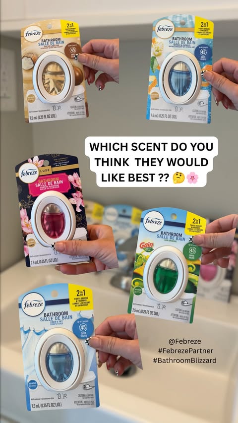 Instagram post by @jsapproved for Febreze. Caption reads: #febrezepartner 🌸 the office bathroom has [...].