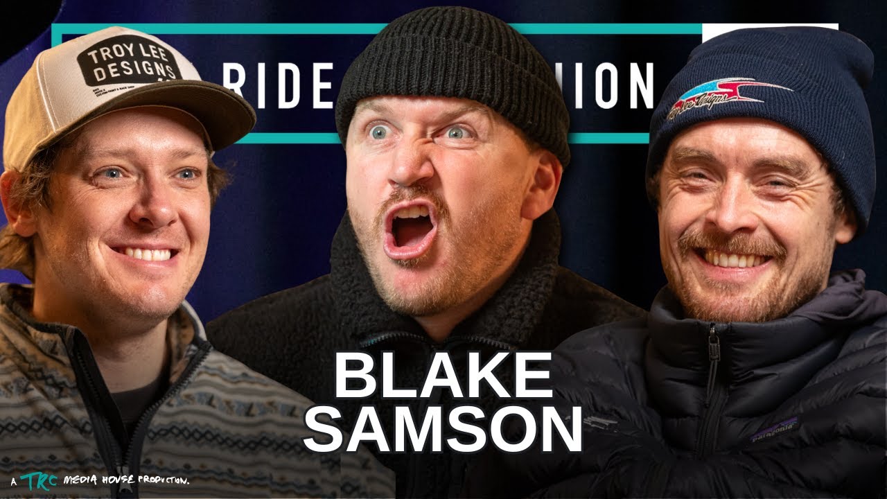 YouTube post by @TheRideCompanion for Compex. Caption reads: Blake Samson On Building His New Channel the Right....