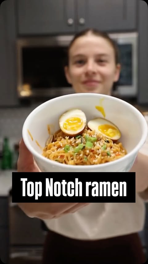 Instagram post by @ashlene.etkie for Nongshim. Caption reads: [...] never see me happy dance🤭🤭 Recipe: 1....