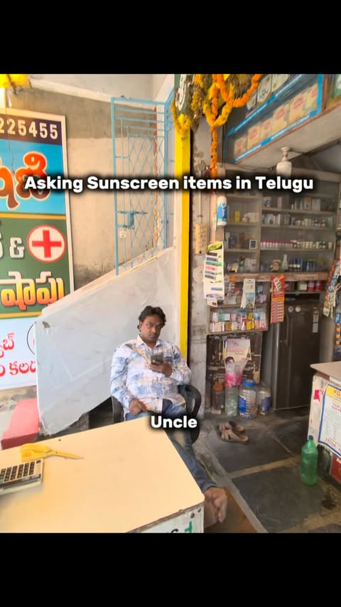 Instagram post by @suplex_vlogs for Reginald Men. Caption reads: Asking sunscreen items in Telugu....