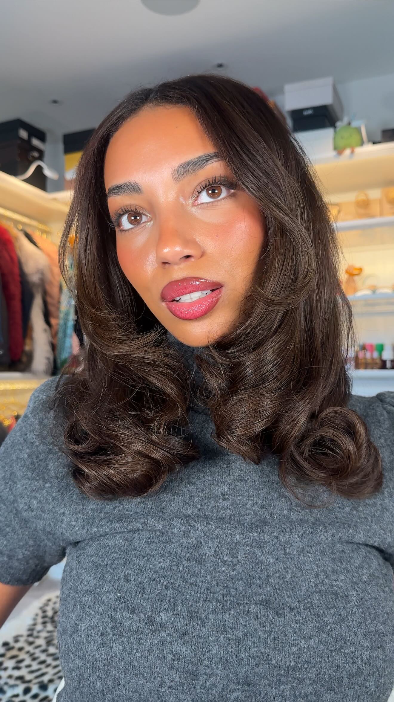 Instagram post by @umajammeh for ghd hair. Caption reads: I’ve actually never been to the salon for a bouncy....