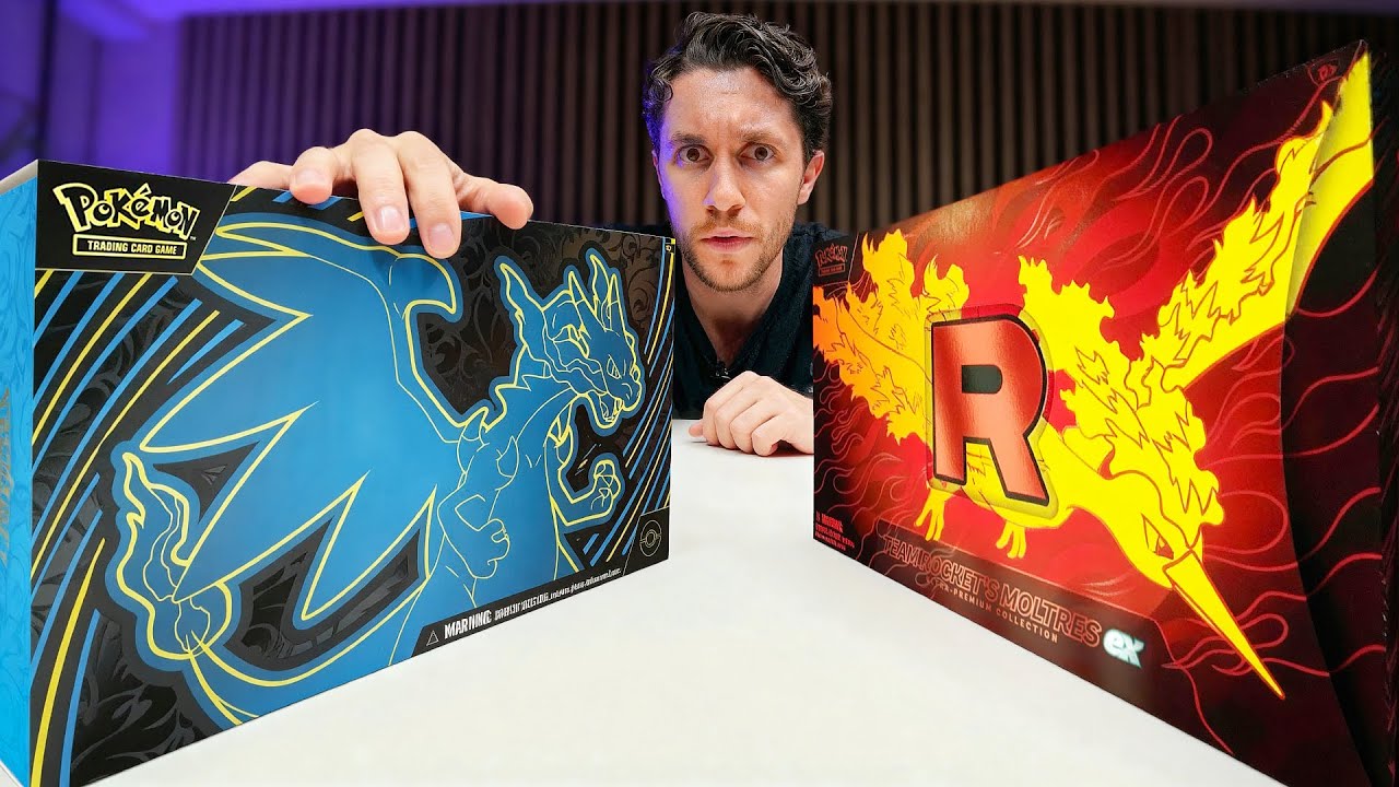 YouTube post by @mysticrips for Whatnot. Caption reads: Phantasmal Flames vs Destined Rivals Premium Box…....
