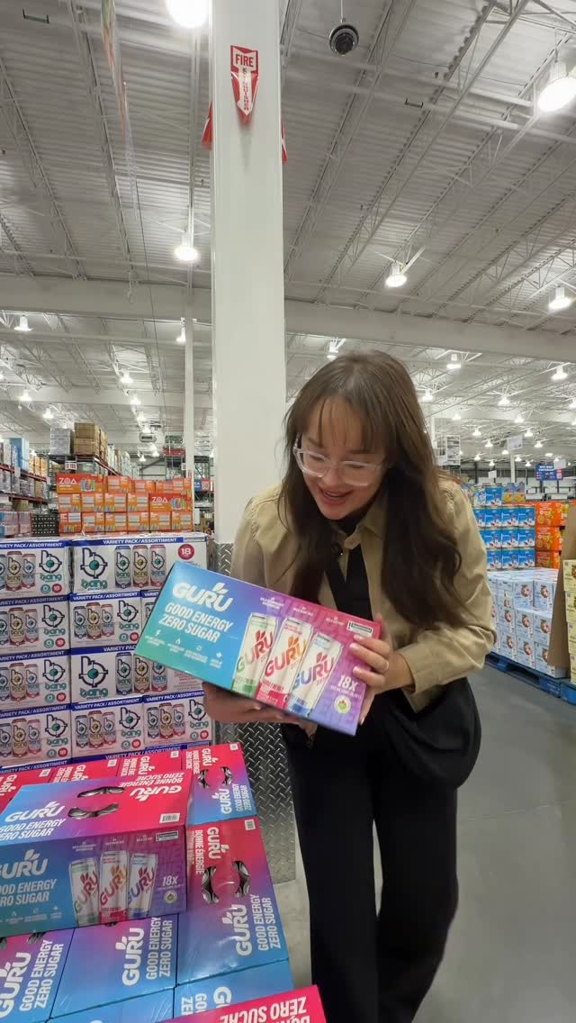 Instagram post by @thatsreallyjen for GURU Énergie Naturelle & Bio. Caption reads: Apparently, this energy drink sells quick! #ad I....
