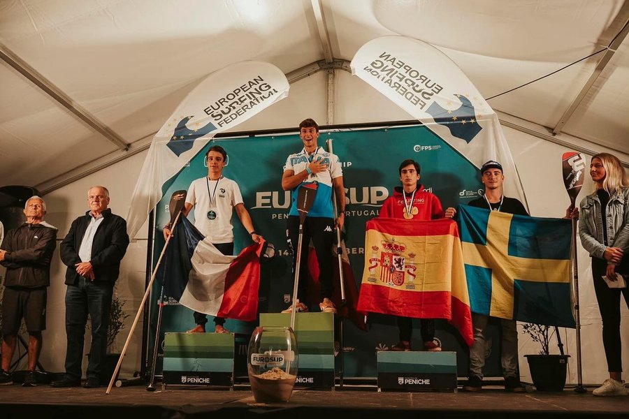 Instagram post by @nicoloricco_ for Starboard. Caption reads: [...] TO MY SPONSORS🔝 @blackprojectsup....