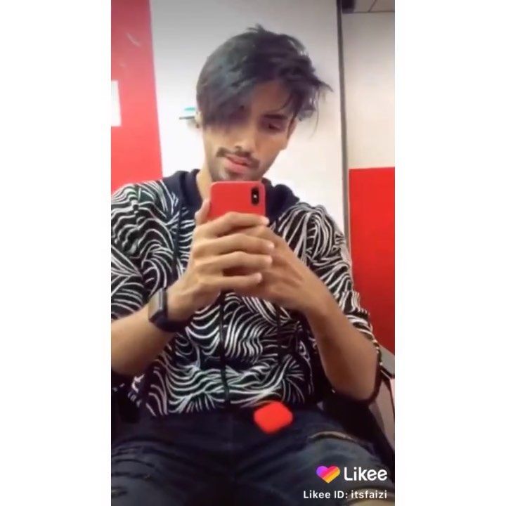 Instagram post by @its_faizi_ for Likee. Caption reads: Getting Ready for Likee Meet up in Mumbai Juhu....