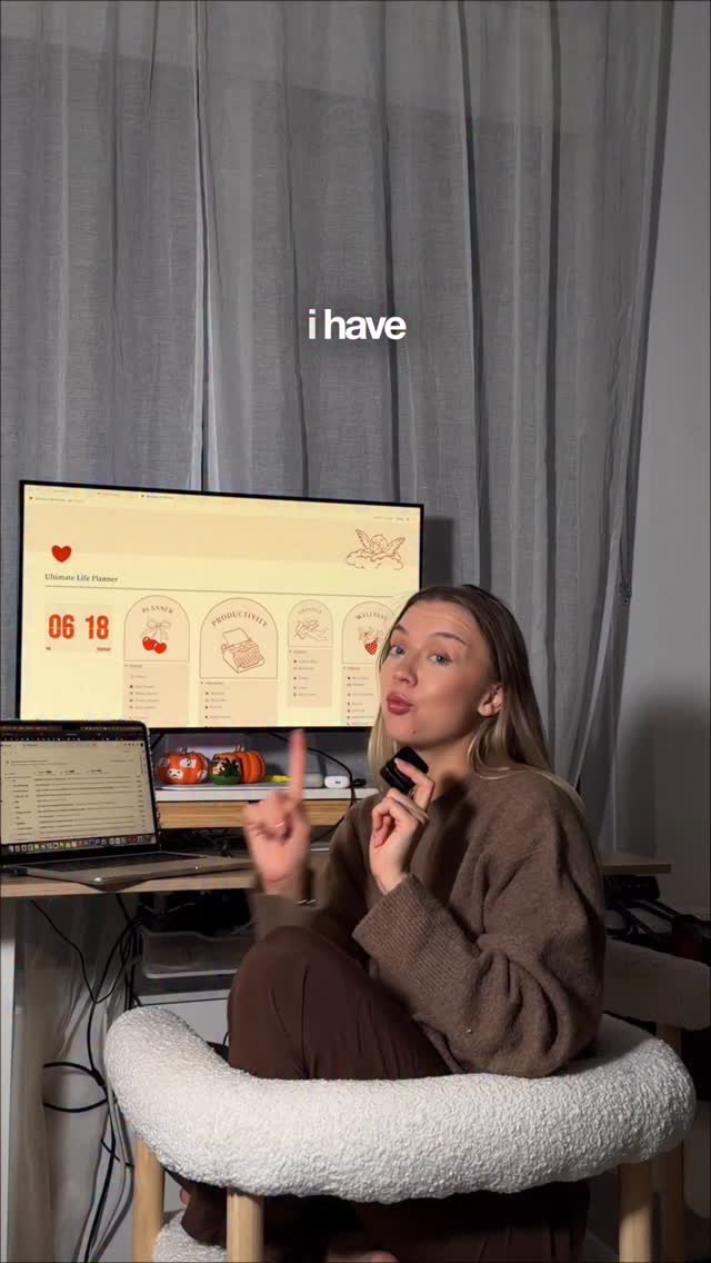 Instagram post by @p.tishch for Notion. Caption reads: @notionhq my roman empire, my personality trait,....