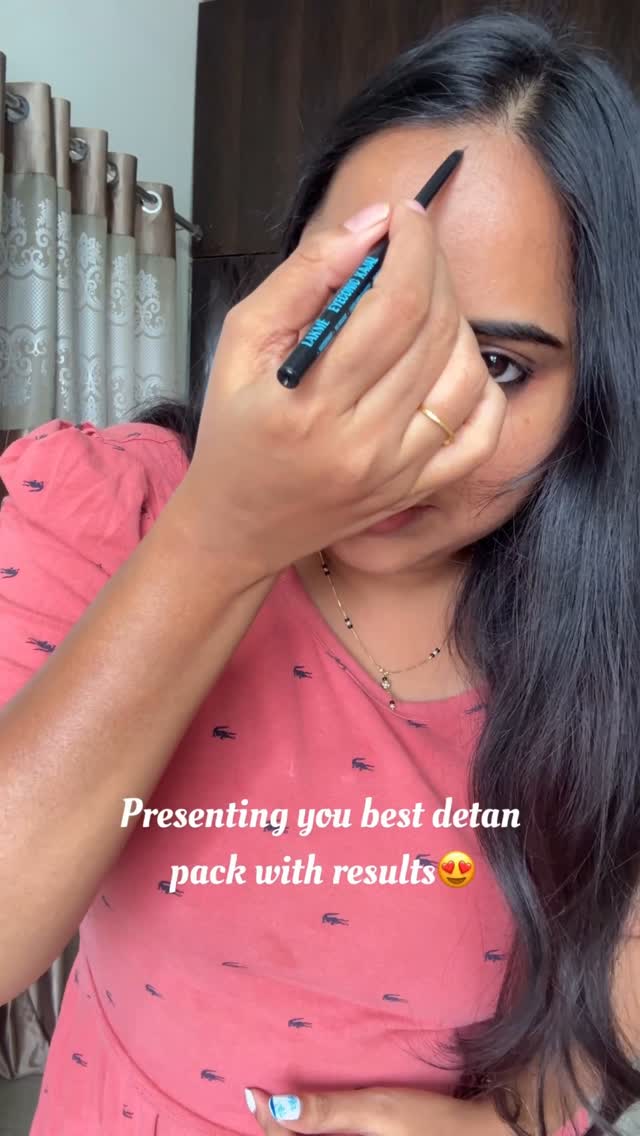 Instagram post by @tejasrigowri for Mamaearth. Caption reads: Ammailuuu ! Try this Ubtan detan pack at home ......