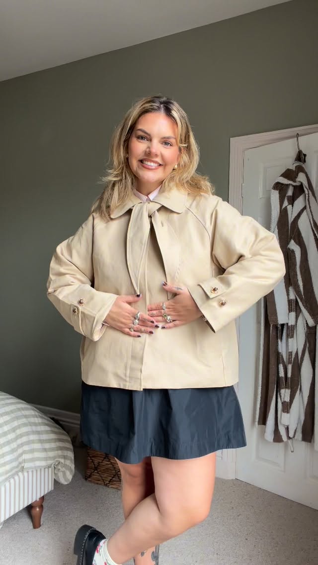 Instagram post by @libsfaulk for Sister Jane. Caption reads: [...] *
Loafers - @prada 
Jacket -....