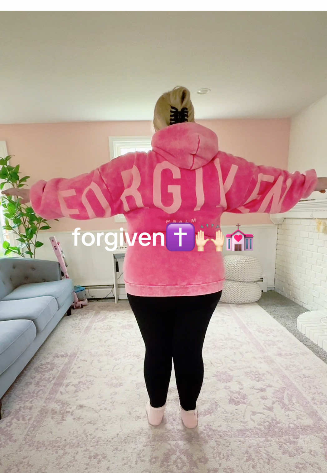 TikTok post by @heyitsrachelrenee for God's Love Overcomes. Caption reads: There’s something about wearing a reminder like....