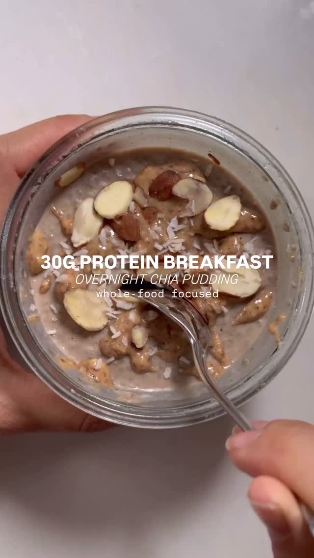 Instagram post by @mindinmymacros for Now Foods. Caption reads: #ad Mornings are chaos over here. Between baby....