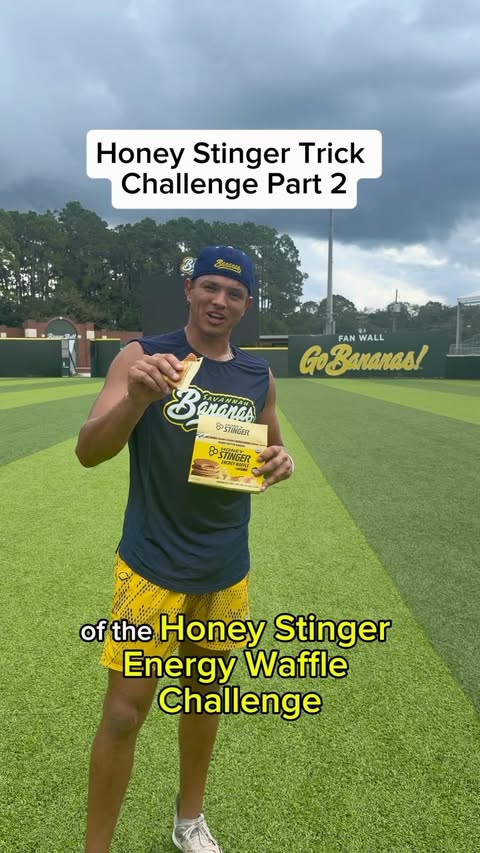 Instagram post by @dan_hoz34 for Honey Stinger. Caption reads: Powered by HoneyStinger, fueled by competition 🍯....