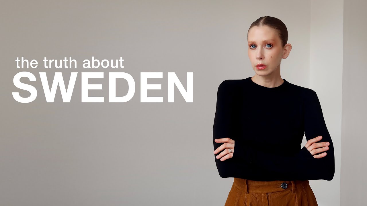 YouTube post by @JennyMustard for Simon & Schuster. Caption reads: Sweden is *not* utopia – the one thing no one....