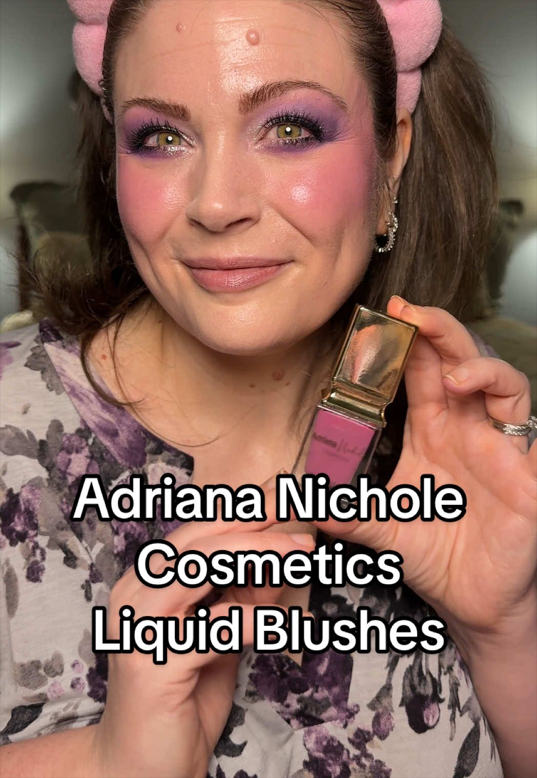 TikTok post by @melissa_beautyover40 for Adriana Nichole Cosmetics. Caption reads: [...] to know how much I love the @Adriana Nichole....