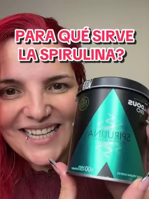 TikTok post by @gemmaargote for Aldous Bio. Caption reads: Espirulina Ecologica - 600 Comprimidos - Inhibidor....