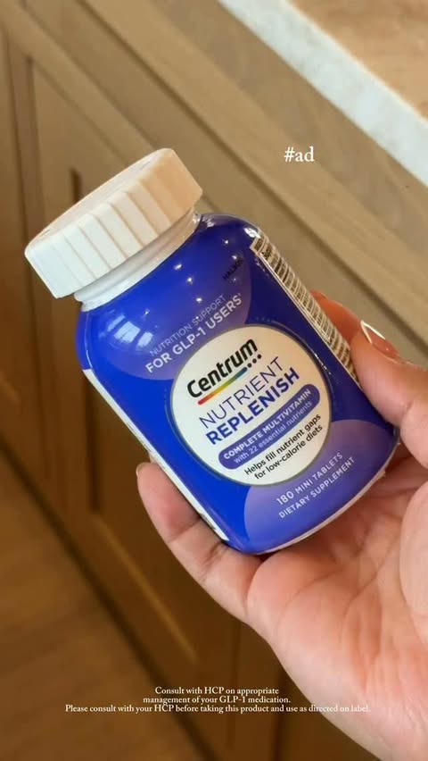 Instagram post by @valerianatttt for Centrum. Caption reads: #ad Starting my morning with ‌@centrumusa @target....