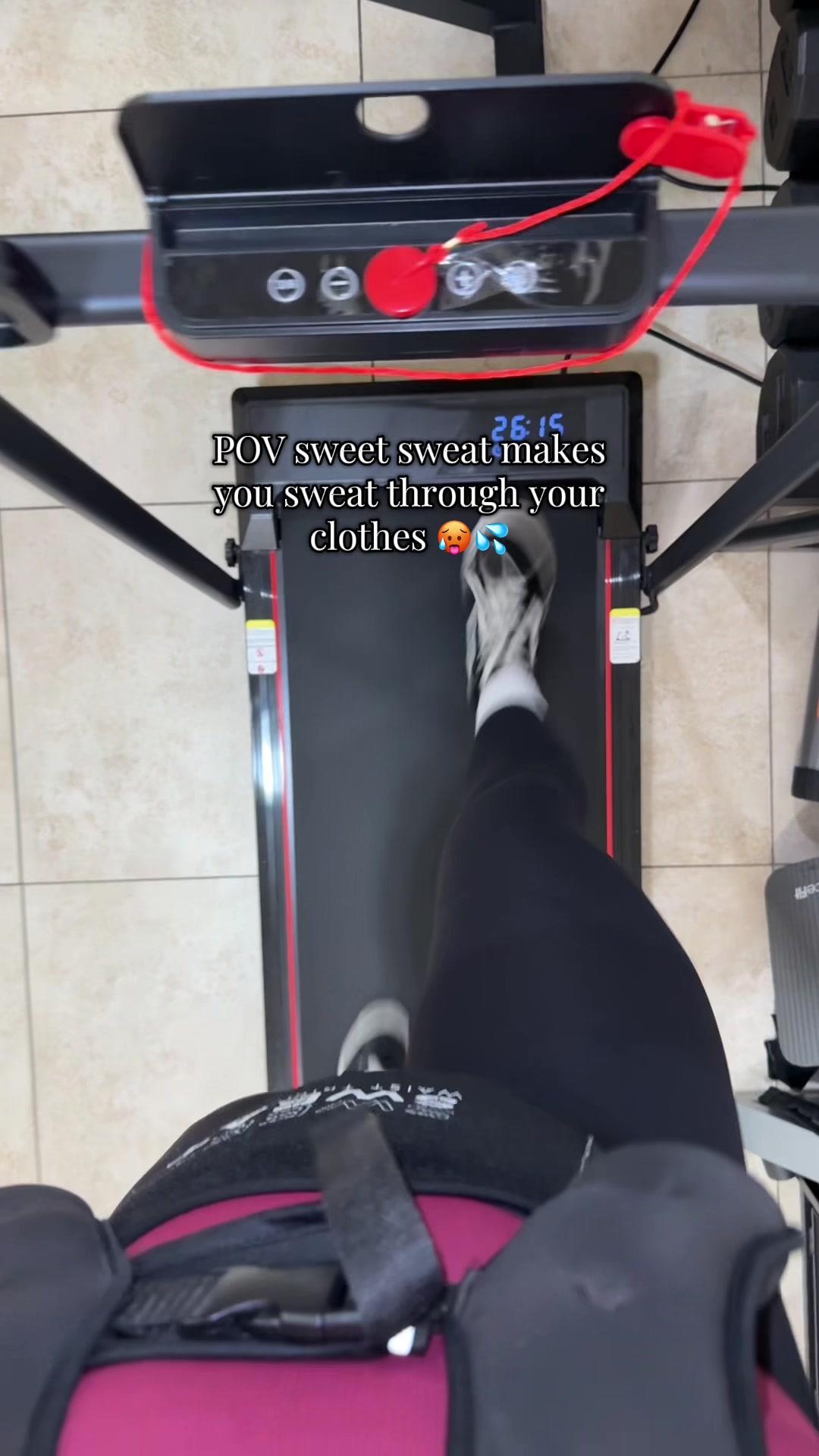 TikTok post by @soybritta_ for Sweet Sweat. Caption reads: @Sweet Sweat #sweetsweat #homeworkout [...].