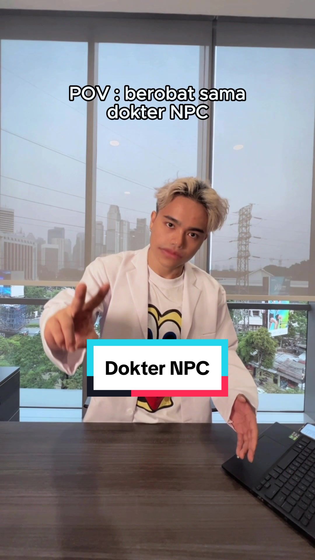 TikTok post by @mrci.tv for Zenless Zone Zero. Caption reads: [...] sebaik mungkin bung! Download game Zenless....