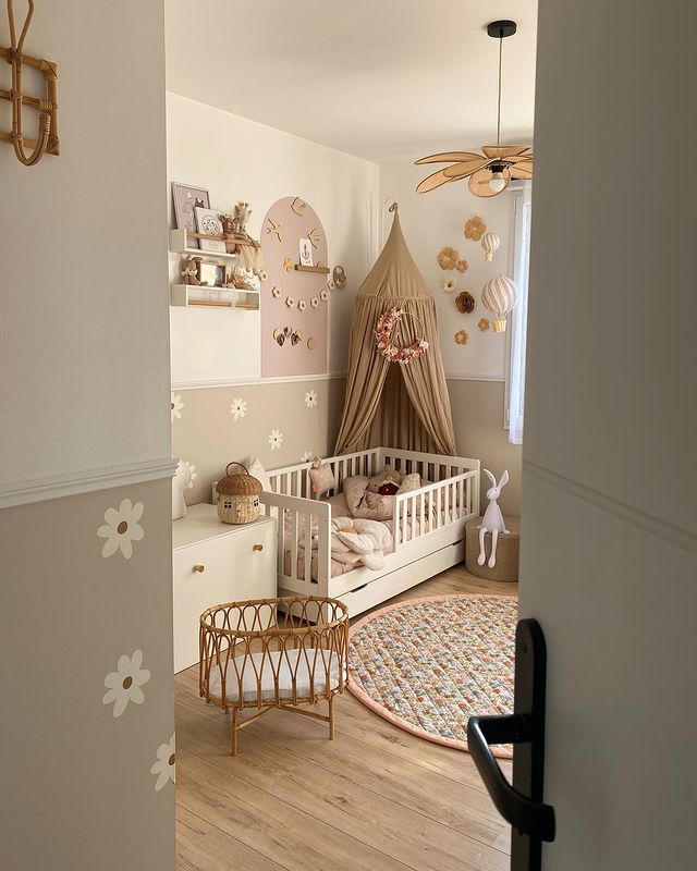 Instagram post by @ma_petitetribue for Wigiwama. Caption reads: | BEDROOM OF IRYS 🌸

#kidsroom #advertisement....