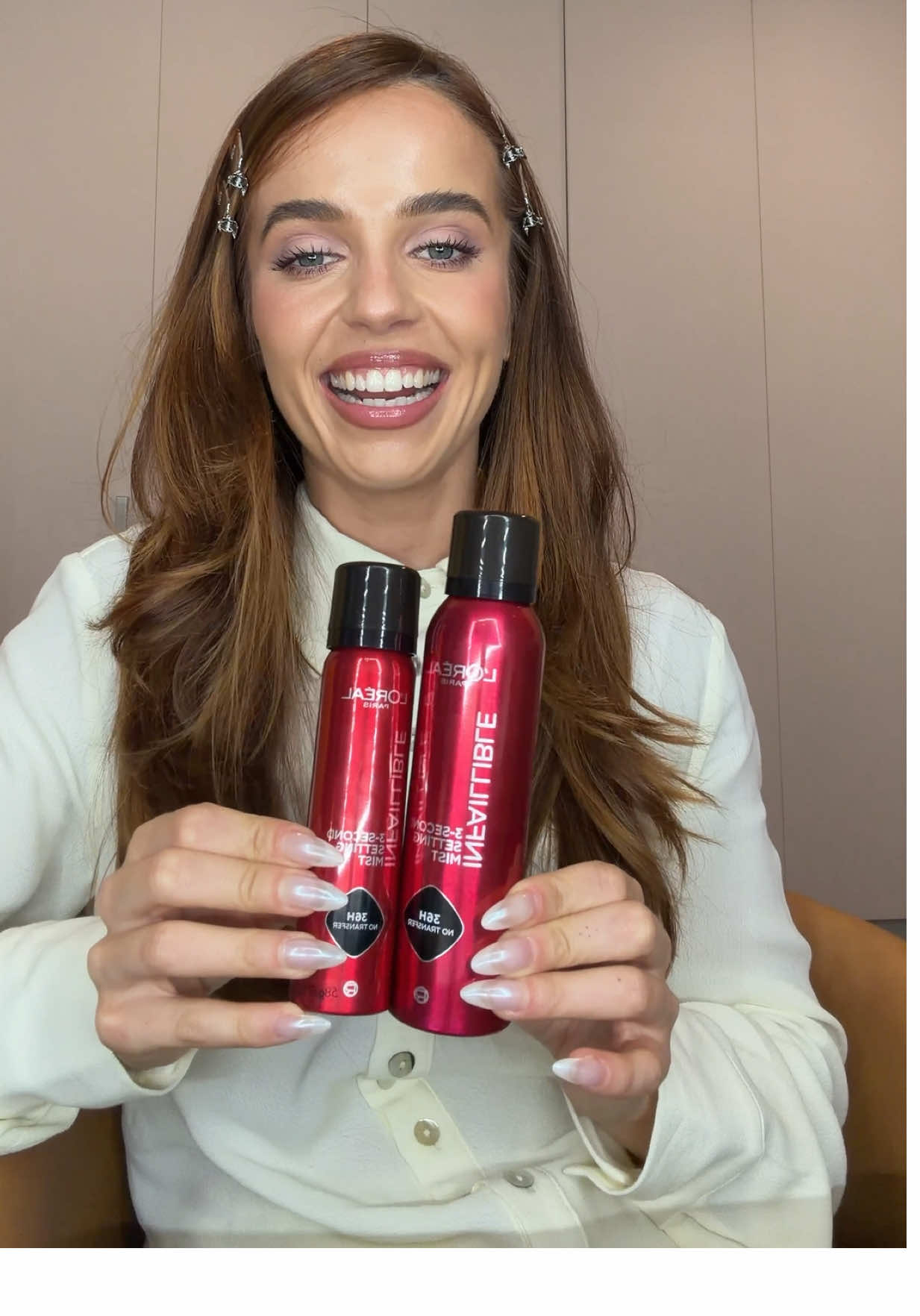 TikTok post by @adellepetros for Chemist Warehouse. Caption reads: [...] all @L’Oréal Paris cosmetics at @Chemist....