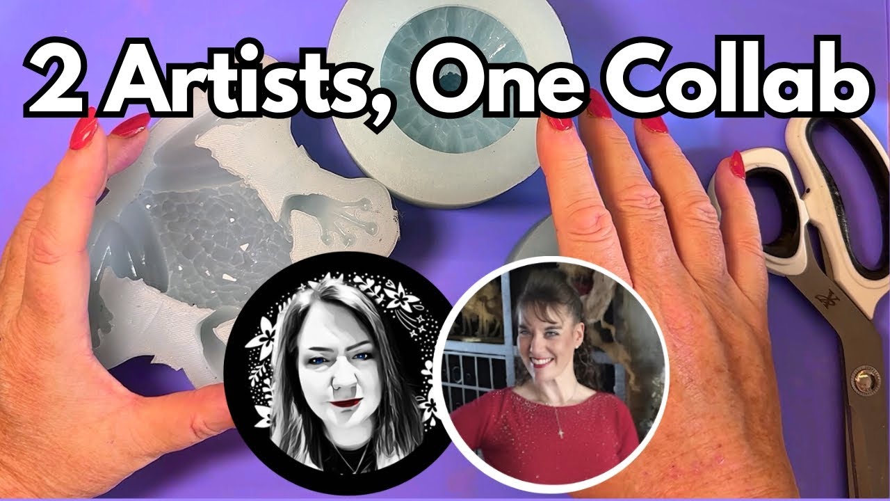 YouTube post by @miniscenesgb for The Washi Tape Shop. Caption reads: Autumn Sparkle with Epoxy Resin  | 464 | .