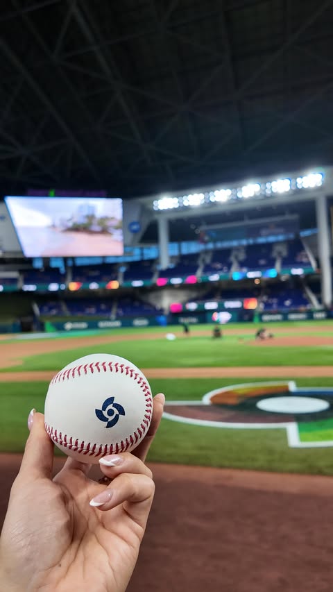 Instagram post by @emilyyharrigan for Capital One. Caption reads: #capitalonepartner 48 hours at the World Baseball....