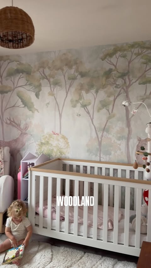 Instagram post by @thesinglemumdiaries_ for Photowall. Caption reads: [...] In Love with the Forest wallpaper from....