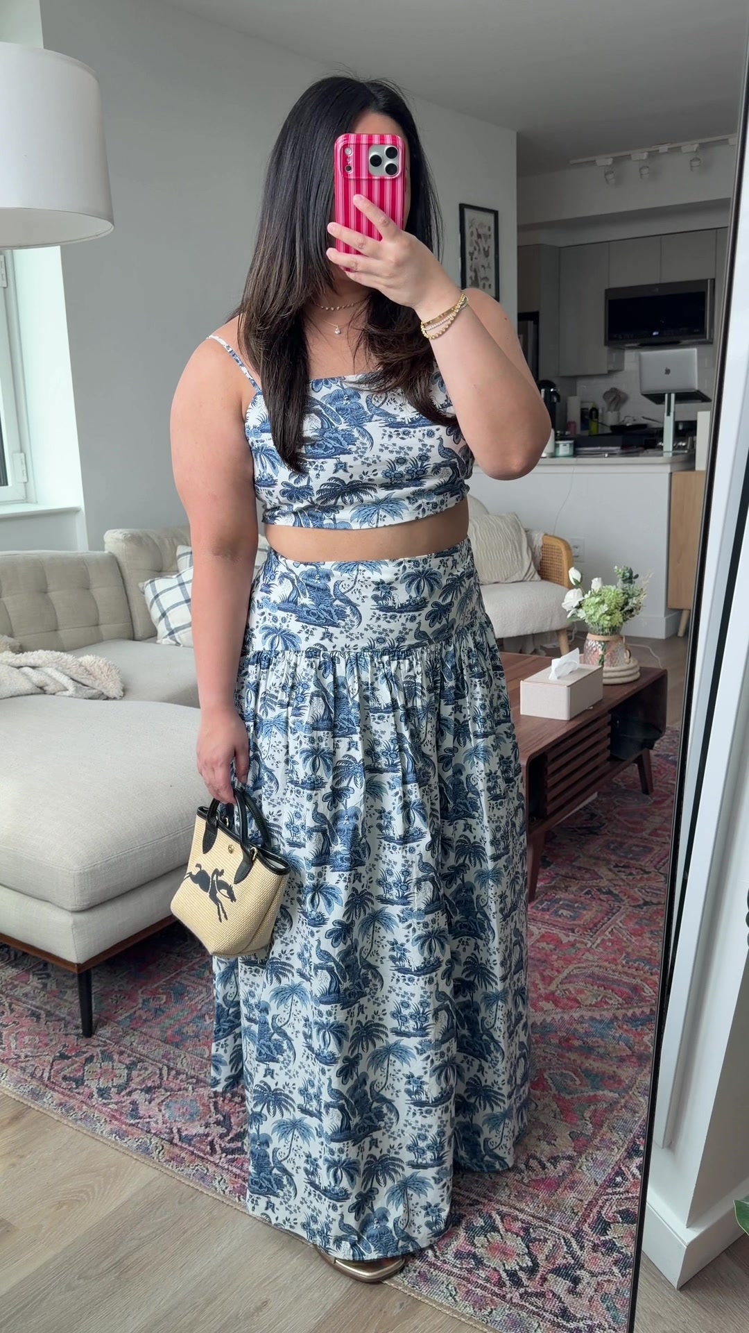 TikTok post by @celeste.outfits for STAUD. Caption reads: this matching set is everything to me @STAUD....