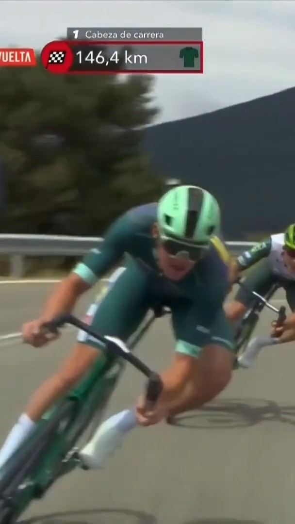 Instagram post by @lidltrek for Pirelli. Caption reads: Faster than the motorbike 🏍️💨

Mads Pedersen was....